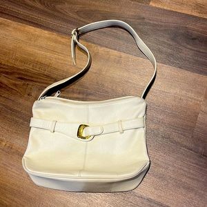 Vintage Off-white leather bag